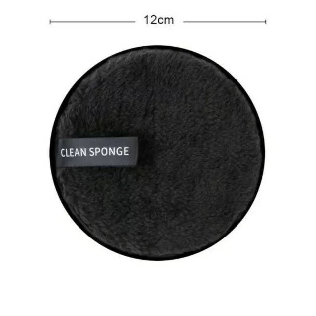 Reusable Black Microfiber Face Cleaning Pads – Eco-Friendly & Soft